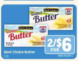 Tony’s Fresh Market Best Choice Butter offer