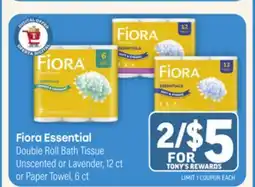 Tony’s Fresh Market Fiora Essential Double Roll Bath Tissue offer