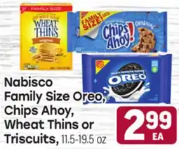 Tony’s Fresh Market Nabisco Family Size Oreo, Chips Ahoy, Wheat Thins or Triscuits offer