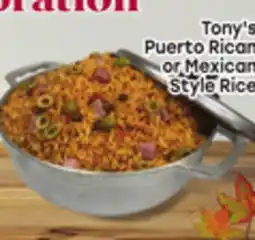 Tony’s Fresh Market Tony's Puerto Rican or Mexican Style Rice offer