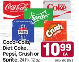 Tony’s Fresh Market Coca-Cola, Diet Coke, Pepsi, Crush or Sprite offer