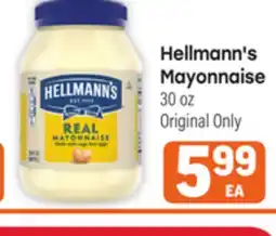 Tony’s Fresh Market Hellmann's Mayonnaise offer
