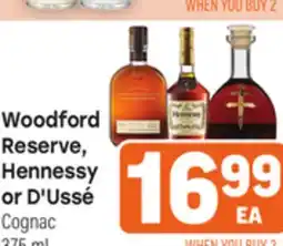 Tony’s Fresh Market Woodford Reserve, Hennessy or D' Ussé or D'Ussé Cognac offer
