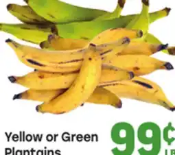 Tony’s Fresh Market Yellow or Green Plantains offer