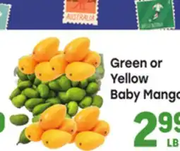 Tony’s Fresh Market Green or Yellow Baby Mangos offer