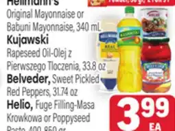 Tony’s Fresh Market Hellmann's , Kujawski, Belveder or Hello offer