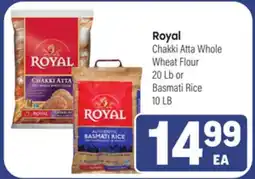 Tony’s Fresh Market Royal Chakki Atta Whole Wheat Flour 20Lb or Basmati Rice 10 LB offer