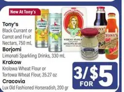 Tony’s Fresh Market Tony's, Borjomi, Krakow or Cracovia offer