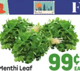 Tony’s Fresh Market Menthi Leaf offer