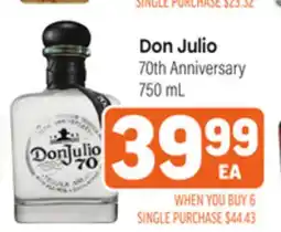 Tony’s Fresh Market Don Julio 70th Anniversary offer