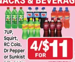 Tony’s Fresh Market 7UP, Squirt, RC Cola, Dr Pepper or Sunkist offer