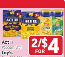Tony’s Fresh Market Act II or Lay's offer