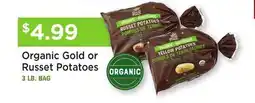 Heinen's Organic Gold or Russet Potatoes offer
