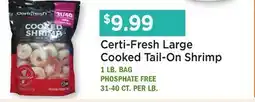 Heinen's Certi-Fresh Large Cooked Tail-On Shrimp offer
