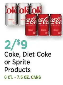 Heinen's Coke, Diet Coke or Sprite Products offer