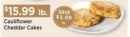 Heinen's Cauliflower Cheddar Cakes offer