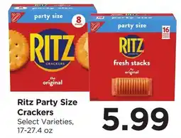 Food 4 Less Ritz Party Size Crackers offer