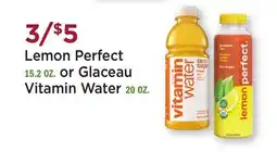 Heinen's Lemon Perfect 15.2 OZ. or Glaceau Vitamin Water 20 OZ offer