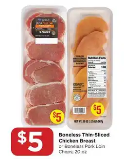 Food 4 Less Boneless Thin-Sliced Chicken Breast offer