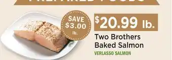 Heinen's Two Brothers Baked Salmon offer