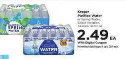 Food 4 Less Kroger Purified Water offer