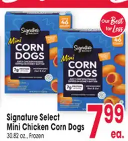 Jewel-Osco Signature Select Mini Chicken Corn Dogs offer