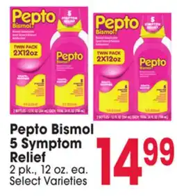 Jewel-Osco Pepto Bismol 5 Symptom Relief offer
