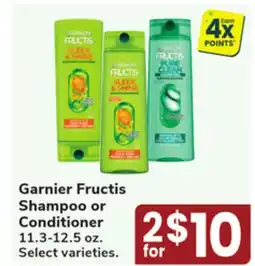 Jewel-Osco Garnier Fructis Shampoo or Conditioner offer