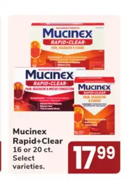 Jewel-Osco Mucinex Rapid + Clear offer