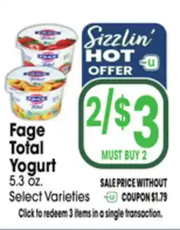 Jewel-Osco Fage Total Yogurt offer