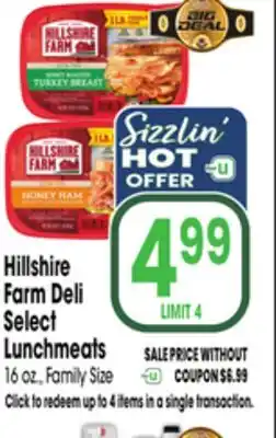 Jewel-Osco Hillshire Farm Deli Select Lunchmeats offer