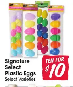Jewel-Osco Signature Select Plastic Eggs offer