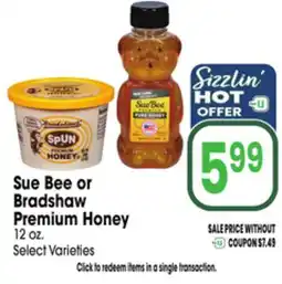 Jewel-Osco Sue Bee or Bradshaw Premium Honey offer