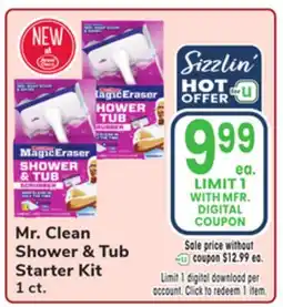 Jewel-Osco Mr. Clean Shower & Tub Starter Kit offer