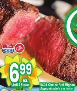 Jewel-Osco USDA Choice Filet Mignon offer