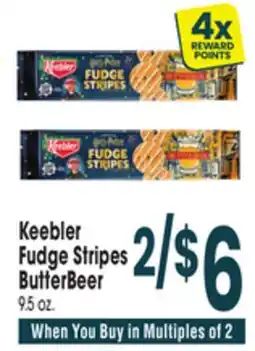Jewel-Osco Keebler Fudge Stripes ButterBeer offer