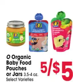 Jewel-Osco O Organic Baby Food Pouches or Jars offer