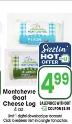 Jewel-Osco Montchevre Goat Goat Cheese Log offer