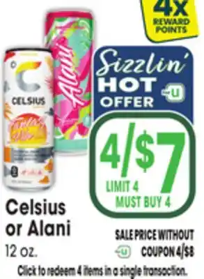 Jewel-Osco Celsius or Alani offer