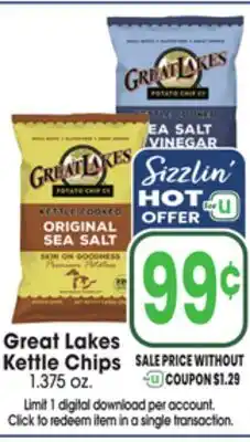 Jewel-Osco Great Lakes Kettle Chips offer