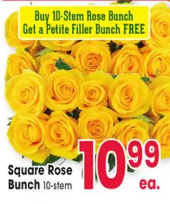 Jewel-Osco Square Rose Bunch offer