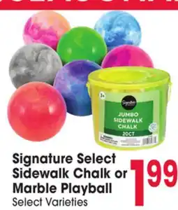 Jewel-Osco Signature Select Sidewalk Chalk or Playball offer