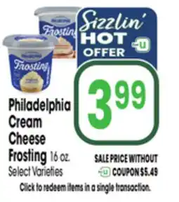 Jewel-Osco Philadelphia Cream Cheese Frosting offer