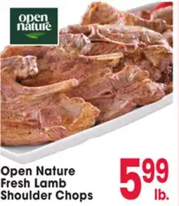 Jewel-Osco Open Nature Fresh Lamb Shoulder Chops offer