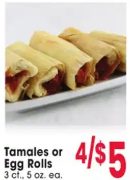Jewel-Osco Tamales or Egg Rolls offer