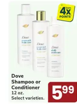 Jewel-Osco Dove Shampoo or Conditioner offer