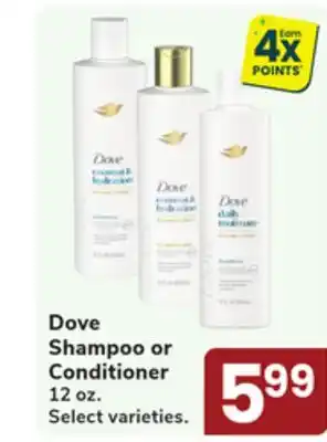 Jewel-Osco Dove Shampoo or Conditioner offer