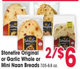 Jewel-Osco Stonefire Original or Garlic Whole or Mini Naan Breads offer