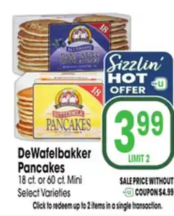 Jewel-Osco DeWafelbakker Pancakes offer