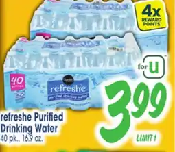 Jewel-Osco refreshe Purified Drinking Water offer